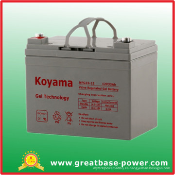 Batería excelente del gel de Koyama 12V 33ah de la calidad para el vehículo eléctrico